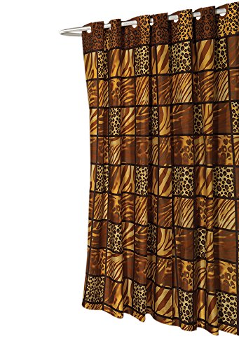 Park Avenue Deluxe Collection Park Avenue Deluxe Collection Shower Stall-Sized EZ-ON?  inch Wild Encounters inch  Polyester Shower Curtain