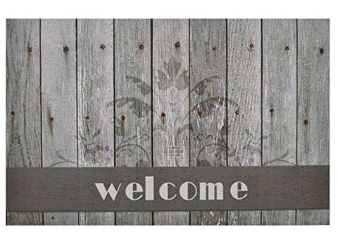 Ben&Jonah Collection Boardwalk Welcome Outdoor Rubber Entrance Mat 18 in. x 30 in.