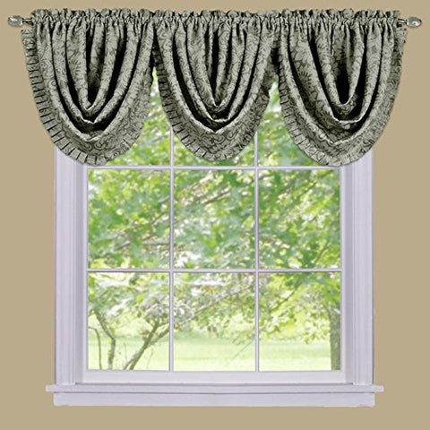 Park Avenue Collection Sutton Waterfall Valance - Sage