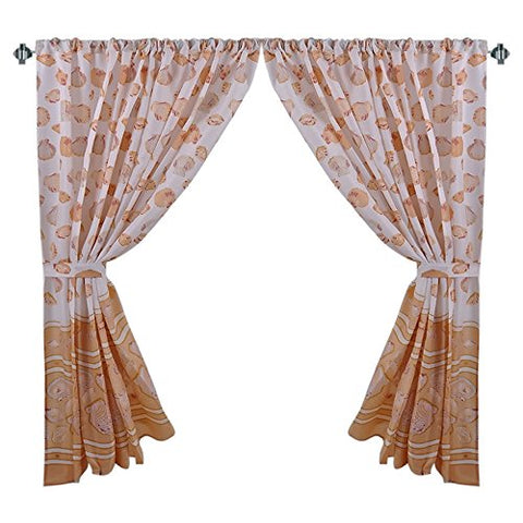 Park Avenue Deluxe Collection Park Avenue Deluxe Collection  inch South Beach inch  Fabric Window Curtain in Ivory