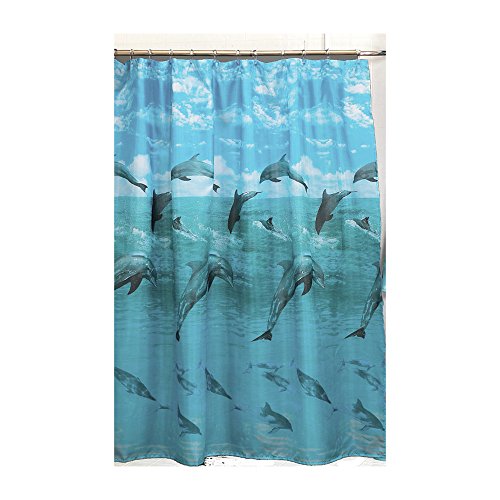 Park Avenue Deluxe Collection Park Avenue Deluxe Collection  inch Dolphin inch  Fabric Shower Curtain