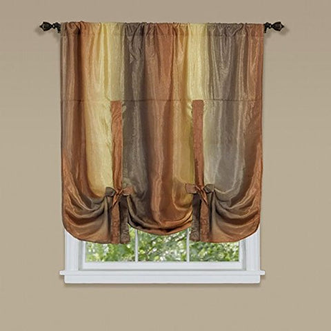 Park Avenue Collection Ombre Tie Up Shade 50x63 - Aurumn