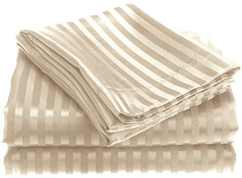 Ben&Jonah Designer Plush Queen 1800 Series Embossed Sheet Set - Ivory