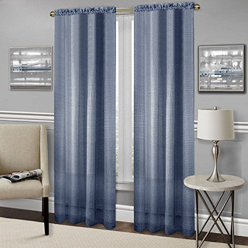 Ben&Jonah Collection Richmond Window Curtain Panel - 52x84 - Navy