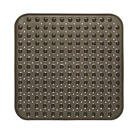 Park Avenue Deluxe Collection Park Avenue Deluxe Collection Stall Size inch Bubble inch  Look Vinyl Bath Mat in black.