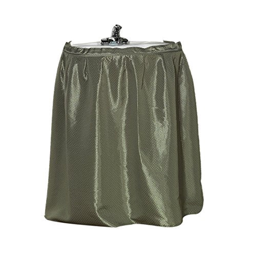 Park Avenue Deluxe Collection Park Avenue Deluxe Collection  inch Lauren inch  Diamond-Piqued 100% Polyester Sink Drape in Sage