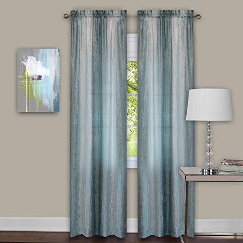 Ben&Jonah Collection Sombre Window Curtain Panel Pair 40x84 - Mist