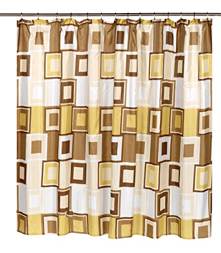 Royal Bath Extra Wide Water Repellant Fabric Shower Curtain Liner with Weighted Hem (108 inch  x 72 inch ) - Contempo