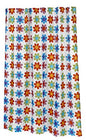 Flower Power Extra Long Fabric Shower Curtain Size: 70 inch  x 84 inch 