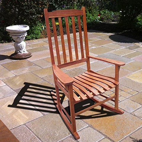 Hamptons Collection Traditional Rocking Chair Natural Stained