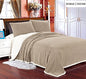 Cozy Living Ultra Soft Reversible King Blanket with Sherpa Lining - Beige