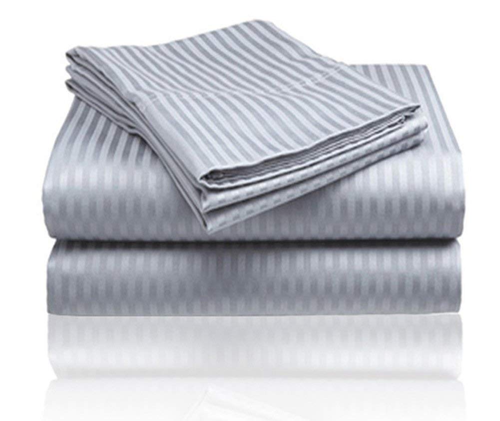 1800 Series Embossed Egyptian Striped Sheet Set