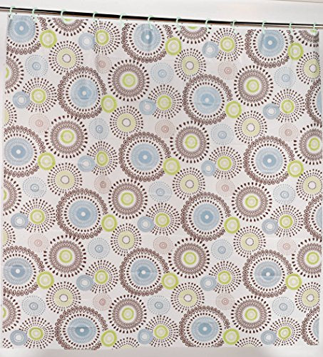 Royal Bath 5 Gauge PEVA Non-Toxic Print Shower Curtain Liner with Built in Hooks(70 inch  x 72 inch ) - Jasmine