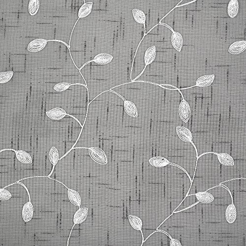 Ben&Jonah Collection Chloe Rod Pocket Window Curtain Panel - 50x63 - Silver