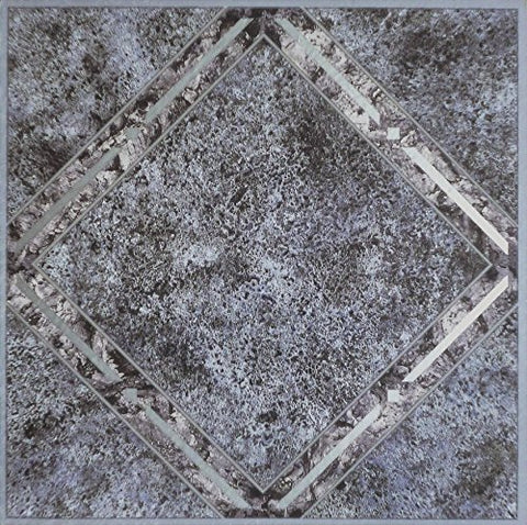 Roman Palace Collection 20 Pack of 12 inch  x 12 inch  Self Adhesive High Gloss (No Wax) Finish 1.2mm Thick Vinyl Tiles - Metallic Marble Diamond