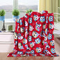 Ultra Soft Holiday Fleece Blanket (50 inch  x 60 inch ) - Owl