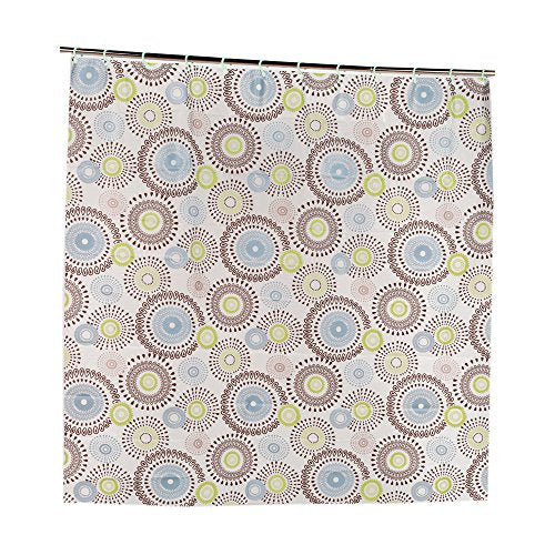 Park Avenue Deluxe Collection Park Avenue Deluxe Collection  inch Jasmine inch  PEVA Shower Curtain with Built-in Hooks