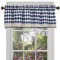 Park Avenue Collection Buffalo Check Valance - 58x14 - Navy