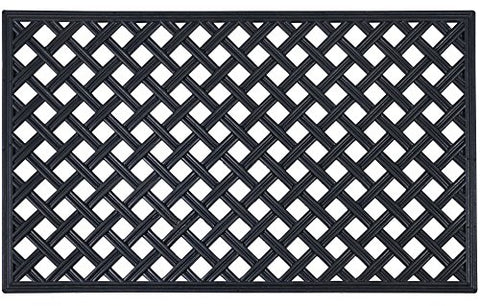 Ben&Jonah Collection Wrought Iron Rubber Mat 18x30 - Lattice