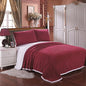 Cozy Living Ultra Soft Reversible Queen Blanket with Sherpa Lining - Scarlet