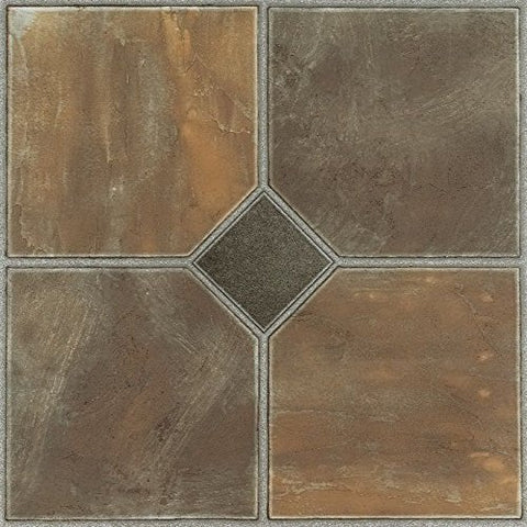 Park Avenue Collection NEXUS Rustic Slate 12 Inch x 12 Inch Self Adhesive Vinyl Floor Tile #326 - 20 Tiles