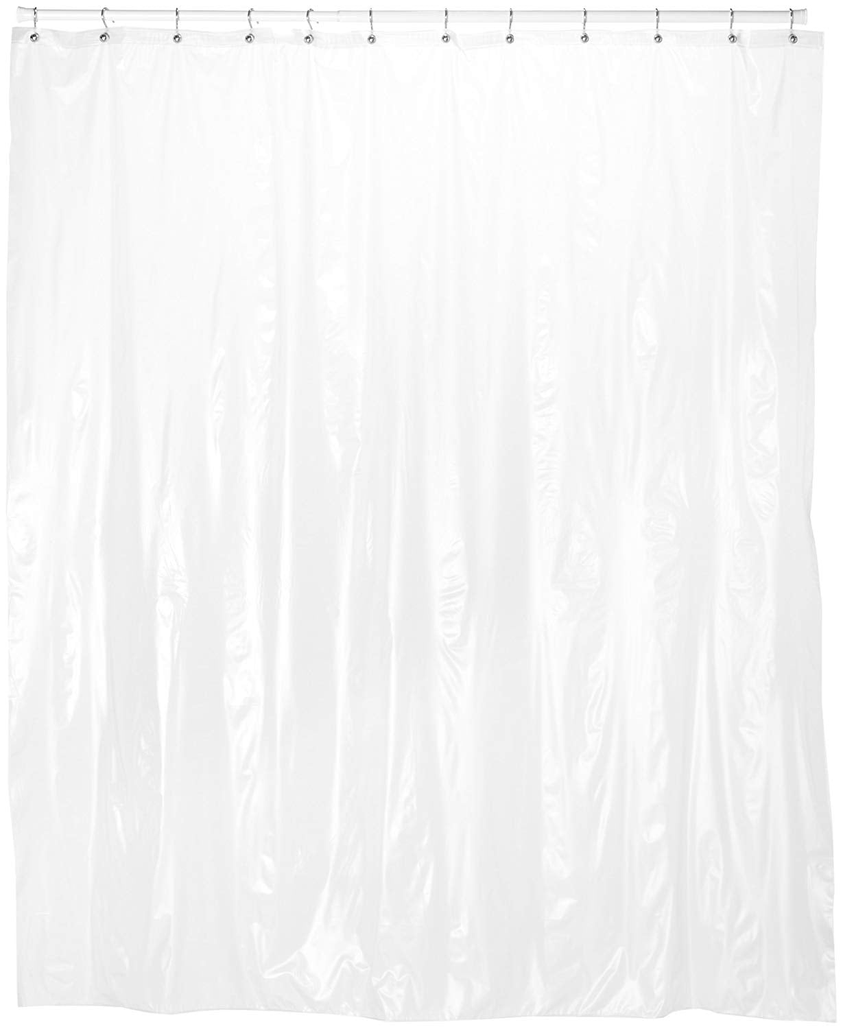 Royal Bath Extra Long 5 Gauge Vinyl Shower Curtain Liner With Metal Grommets In Frosty Clear, Size 72 Wide x 78 Long