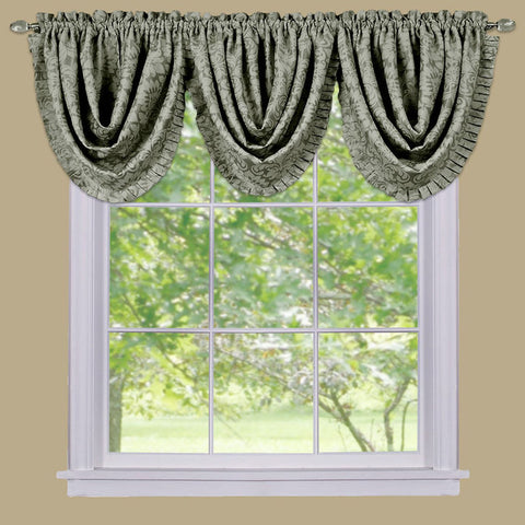 Traditional Elegance Sally Waterfall Valance - Sage