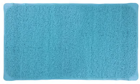 Royal Bath Luffa Textured Bath Mat (16" x 28") - Aqua