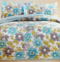 Comfortable Elegance Magdalena Queen Size Reversible 3-Piece Quilt Set: 1 Quilt (86" x 86") and 2 Pillow Shams (20" x 26")