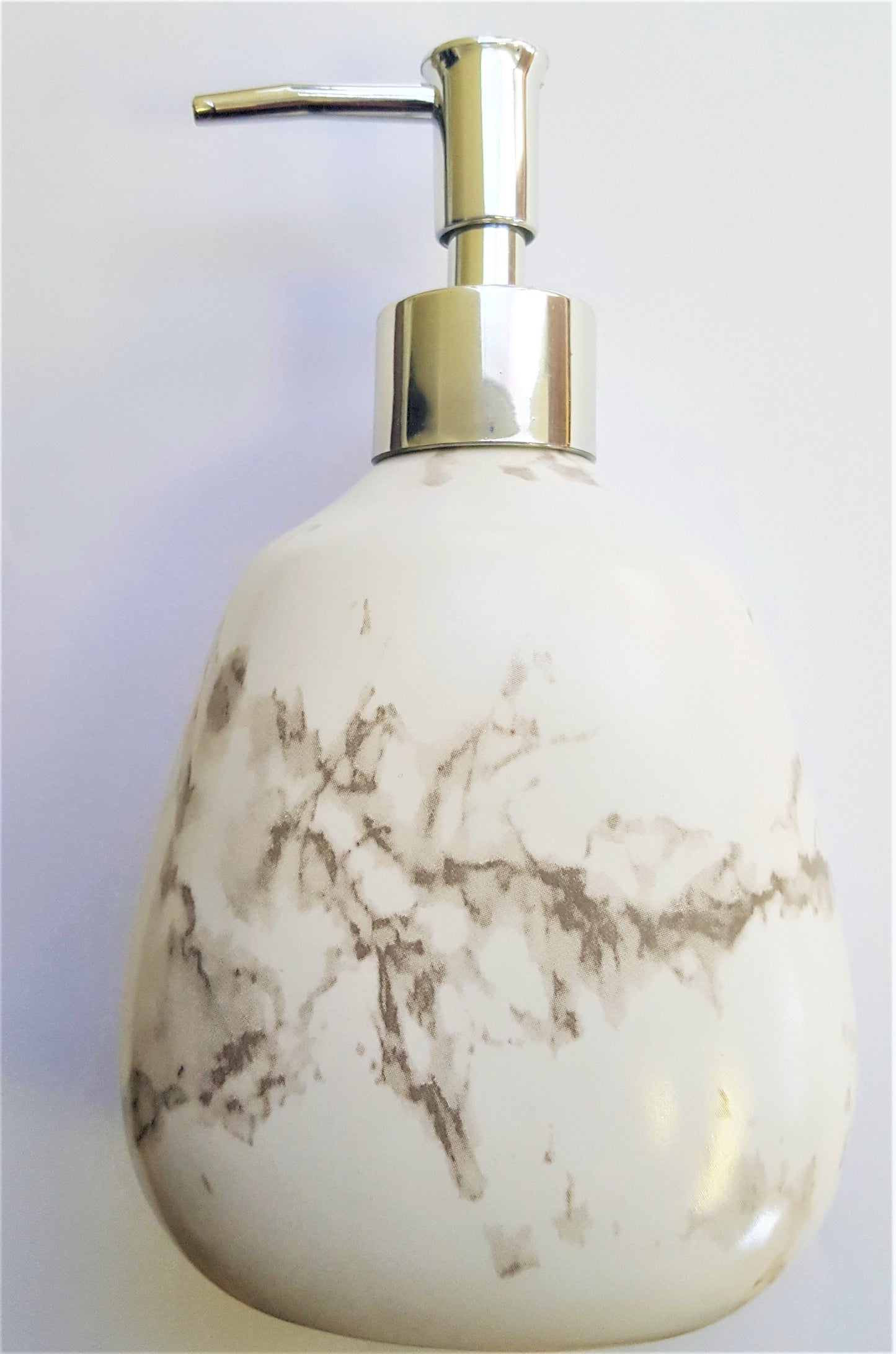 Royal Bath Roman Pallace Collection Smoky Marble Lotion Dispenser / Soap Pump (7.5"H x 4"W x 2.5"D)