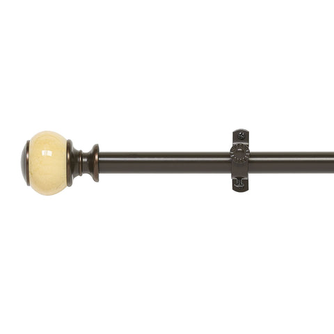 Traditional Elegance Decorative Rod & Finial Luna Bronze 48-86