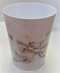 Royal Bath Roman Pallace Collection Smoky Marble Wastebasket (9.75"H x 8"Dia Top)