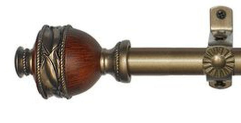 Traditional Elegance Decorative Rod & Finial Maria 48-86