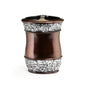 Royal Bath Checkered Bling Heavy Resin Toothbrush Holder (4.5"H x 3"W x 2"D)