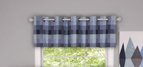 Traditional Elegance Yale - Valance w/10 Sm Grommets - 58x14 Blue