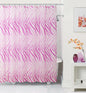 Royal Bath Pink Zebra PEVA Non-Toxic Shower Curtain - 72" x 72"with 12 Matching Roller Hooks