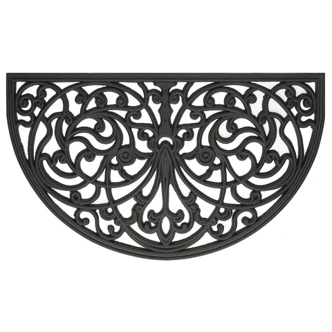 Traditional Elegance Wrought Iron Rubber Mat 18x30 - Ironworks