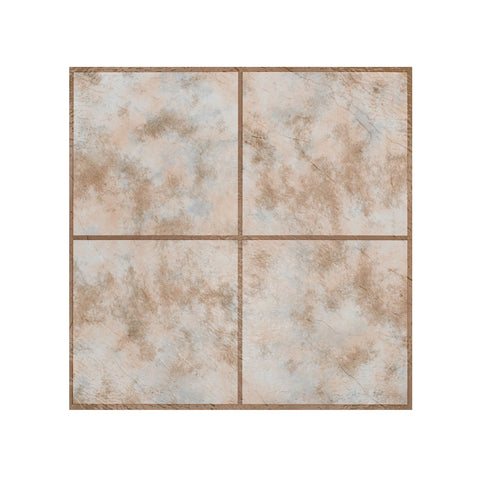 Traditional Elegance Elite 12x12 2.0mm Self Adhesive Vinyl Floor Tile - Rustic Clay Square - 9 Tiles/9 sq. ft.