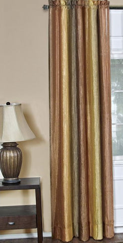 Traditional Elegance Ombre Window Curtain Panel 50x84 - Autumn