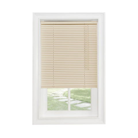 Traditional Elegance Cordless Sunrise 1" Light Filtering Mini Blind 27x64 - Alabaster