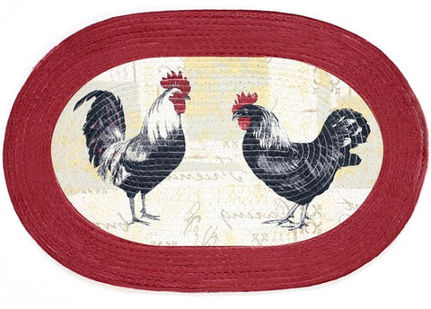 Traditional Elegance Braided Rug 20 x 30 - Rooster