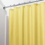 Royal Bath 3 Gauge Waterproof and Mildew Resistant Vinyl Shower Curtain Liner (70" x 72") with Magnets - Yellow