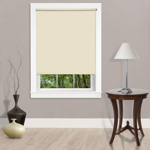 Traditional Elegance Cordless Tear Down Light Filtering Window Shade 73x72 Ivory