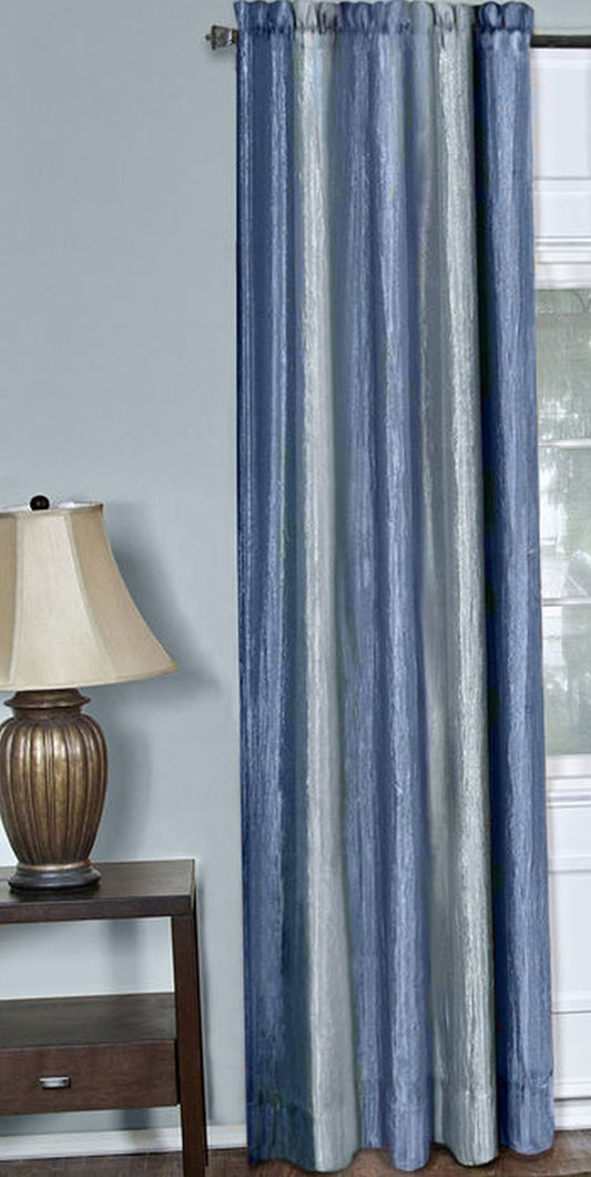 Traditional Elegance Ombre Window Curtain Panel 50x84 - Blue