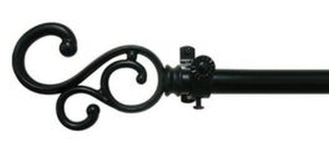 Traditional Elegance Decorative Rod & Finial Mateo 28-48