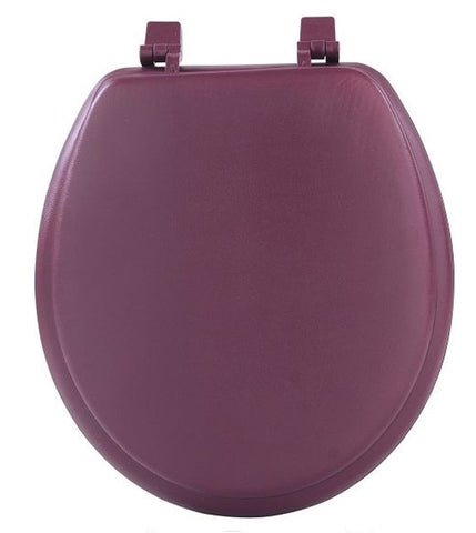 Traditional Elegance Elite 17 Inch Soft Standard Vinyl Toilet Seat - Burgundy