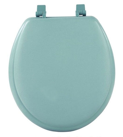 Traditional Elegance Elite 17 Inch Soft Standard Vinyl Toilet Seat - Light Green