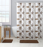 Royal Bath Crustacio Canvas Fabric Shower Curtain (72" x 72") with Roller Hooks