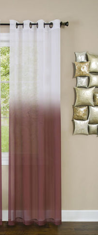 Traditional Elegance Essentia Window Curtain Panel - 52x84 - Burgundy