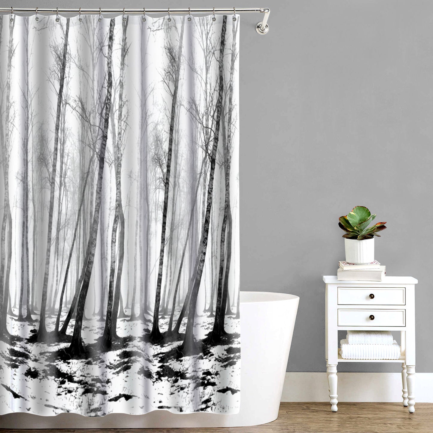 Royal Bath Spooky Forest PEVA Non-Toxic Shower Curtain (70" x 72")